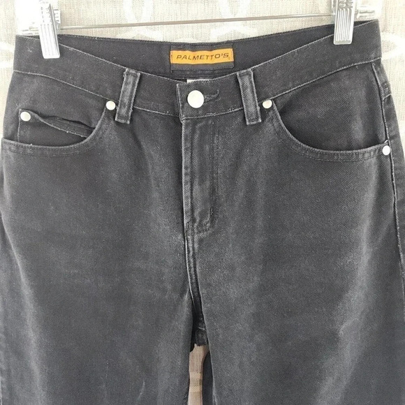 Vintage Palmetto's Cotton High Rise Bermuda Black Denim Shorts Junior's 9 - 2149 - Picture 3 of 7